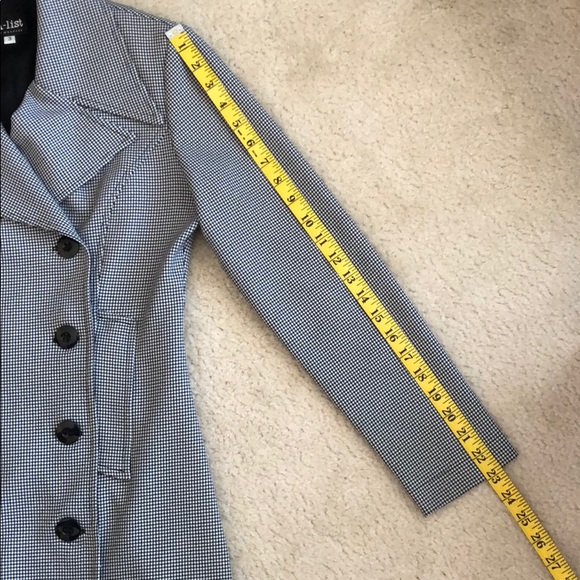 Vintage Houndstooth Fitted Blazer - Picture 6 of 9